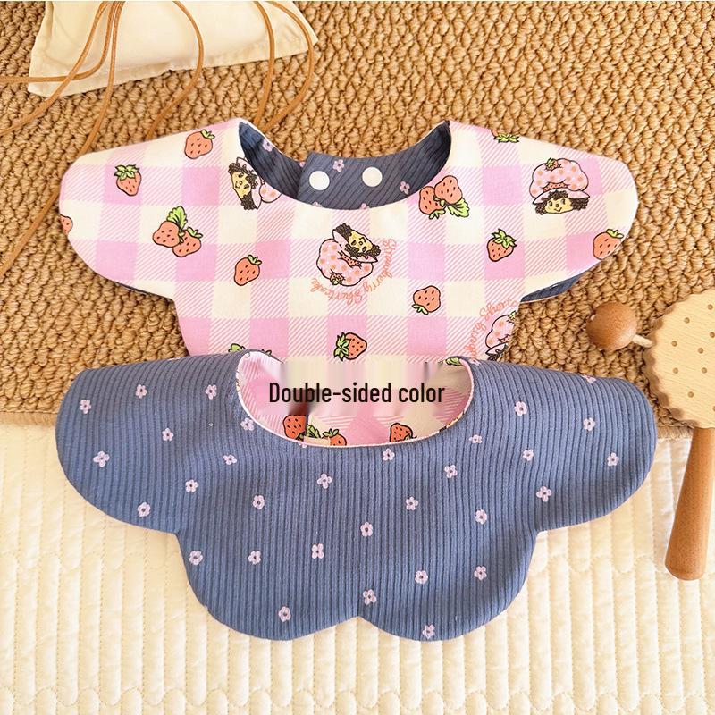Koreanischer Stil Baumwolle Weich Wasserdicht Baby Sabberlätzchen, Doppelseitig, für 0-2 Jahre