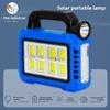 Solar USB Rechargeable Camping Lantern Flashlight Searchlight Multi Function LED Light for Outdoor Tent Hiking and Emergency
