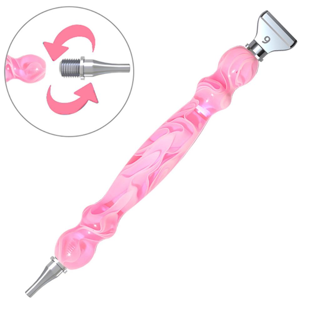 Special-shaped Resin Diamond Painting Pen Multi-placer Alloy Replacement Pen Heads Point Drill Pens Glue Clay DIY Nail Art Tool