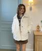 Delidi Sheep Fur Half Jacket (Ivory)