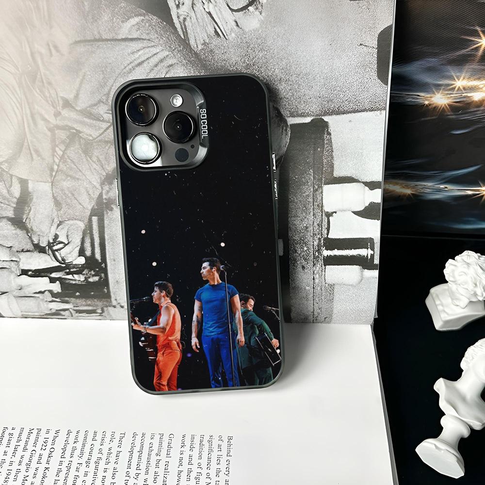 Singer Jonas B-Brothers Phone Case Matte Colored Silver For IPhone 16 17 15 14 13 12 11 Pro Max Plus XS X Shockproof Hard Cover