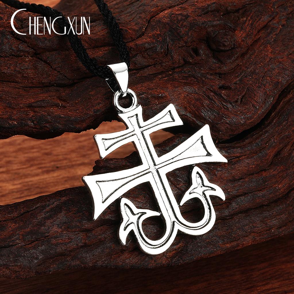 Viking Triple Horn Triskelion Necklace Men Women Multiple Punk Gothic Style Norse Amulet Pendant Slavic Talisman Jewelry for Boy