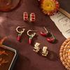 Trendy Chili Shaped Earrings Sturdy Stainless Metal Comfort Fit Ear Studs Jewelry For Women And Girls