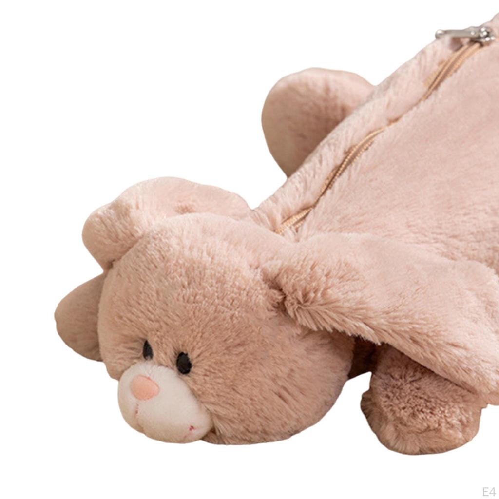 Plush Animal Pencil Case Animals Stationery Bag Supplies Creative Cosmetic Cartoon