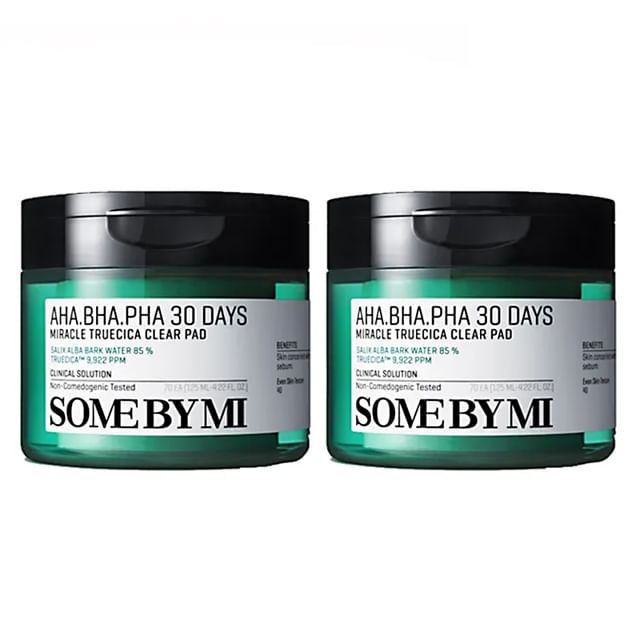 SOME BY MI - Набор очищающих дисков AHA, BHA, PHA 30 Days Miracle Truecica 2 pcs