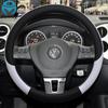 100% DERMAY Brand for VW Golf 6 VI Car Steering Wheel Cover Microfiber Leather Anti-slip Auto Accessories