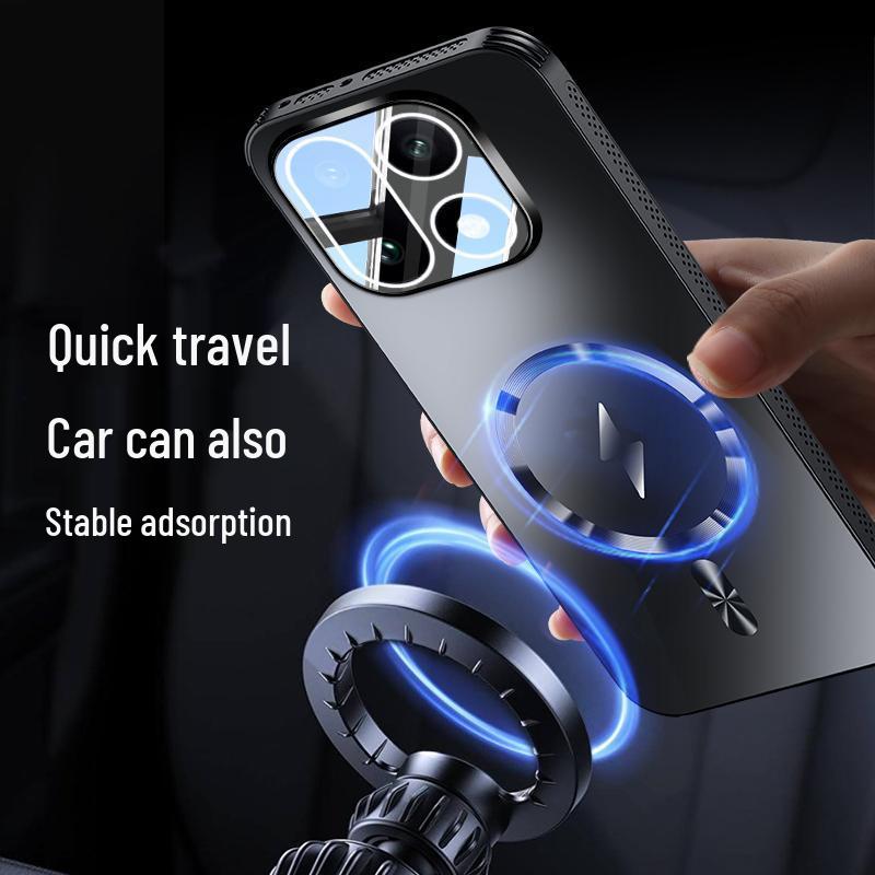 OnePlus 15 Phone Case with Lens Film - Full Coverage, Matte, Anti-Drop, Heat Dissipation, Magnetic, Lightweight