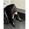 Fashion 2024 New Autumn Winter Women Boot Leather Short Boots for Women Fashion Pointed Toe Med Heels Ladies Shoes Modern Chelsea Boots
