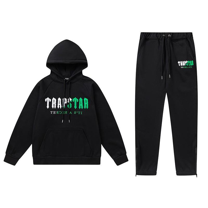 Streetwear Hooded Sweatshirt Set Loose Fit Embroidery Winter Casual Top Youth