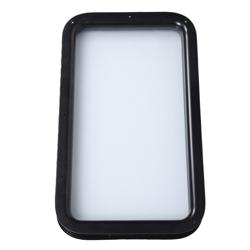 RV Entry Door Window Frosted Opaque Glass Entrance Door Window with Interior Exterior Frame For Motorhome Trailer