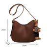 Piele PU modă retro casual pentru navetă geantă de mână maro proteină geantă de umăr modă pentru femei textură capacitate mare temperament