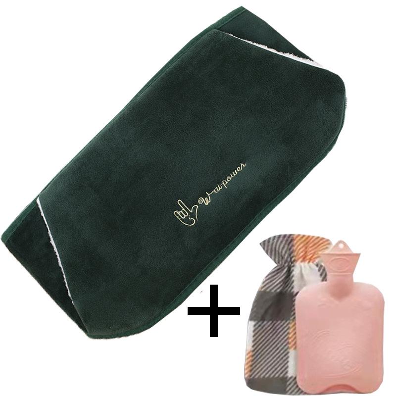 Set Protector Călduros Talie și Abdomen – Sticlă cu Apă Fierbinte Piese Three-Piece Încălzitor de Iarnă