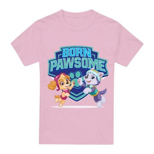Paw Patrol Unisex Adult Born Pawsome Skye & Everest T-Shirt