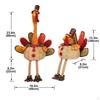 Autumn-Themed Turkey Doll for Festive Table Arrangements