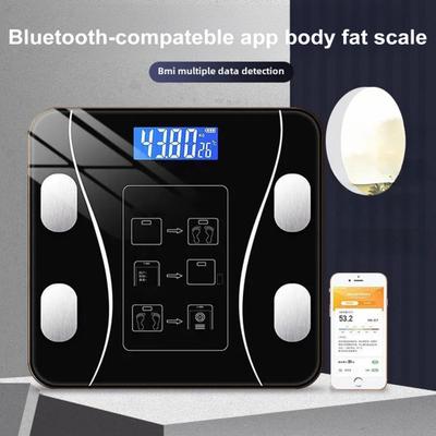 Smart Weight Scale with LED Display 150kg Max. Heavy Duty Rechargeable Digital Scale Accurate Bathroom Body Weight Fat Scale