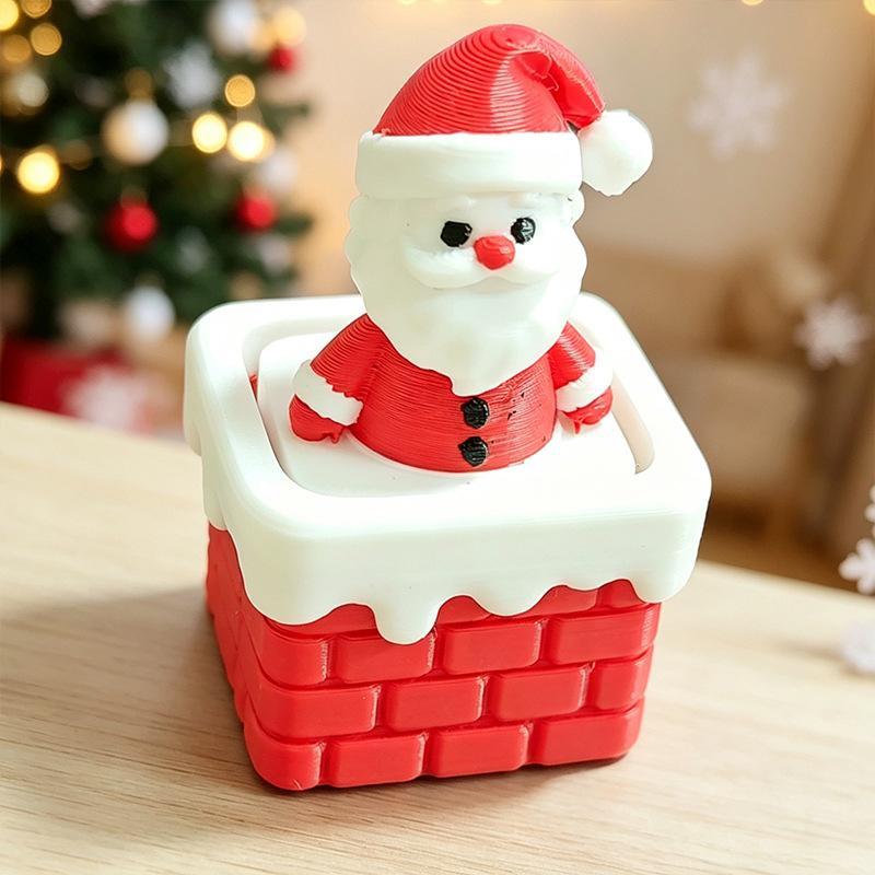 3D Printed Christmas Holiday Decoration Desktop Doll Cute And Fun Relax Toy Pressed Ornament Clicker