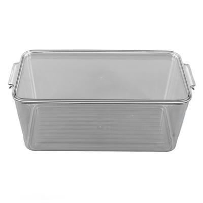 Cutie de Depozitare din Plastic Stivuibilă Frigider Bucătărie Plastic Transparent Fructe Legume Conservare Cutie de DepozitareÎnaltă