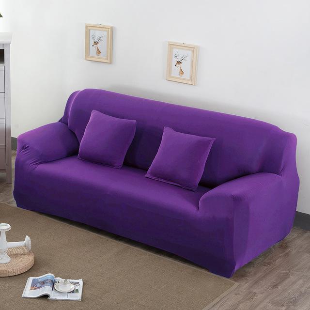 Elastic Solid Color Sofa Covers for Living Room Sofa Cover Corner Couch Cover Slipcover Armchair Protector 1 /2 /3 /4 Seater