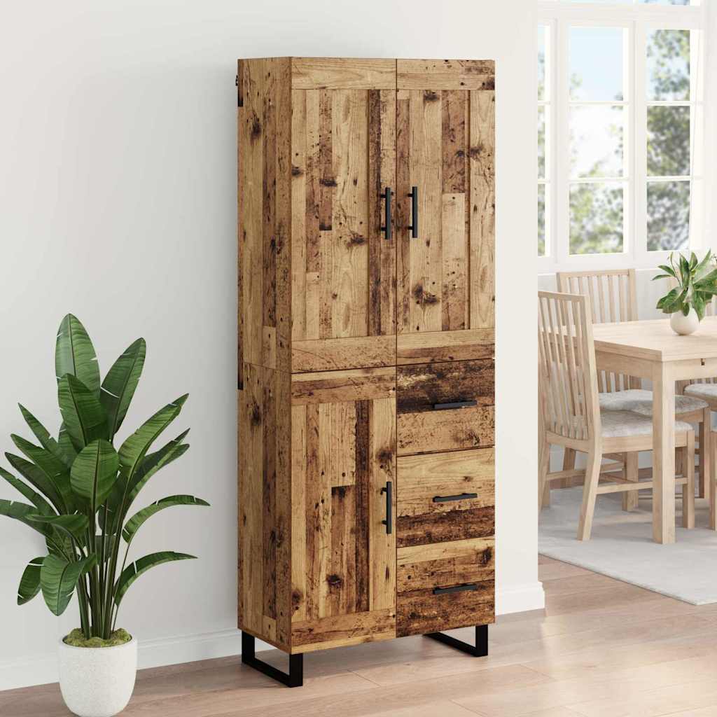 Highboard Reclaimed Wood 69.5 x 34 x 180 cm Particleboard
