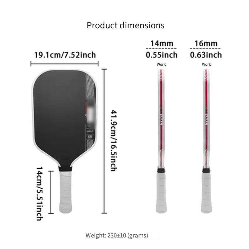 4th Gen Core Thermoformed T700 Carbon Fiber Pickleball Paddle Tournament Grade Professional Sports Racket