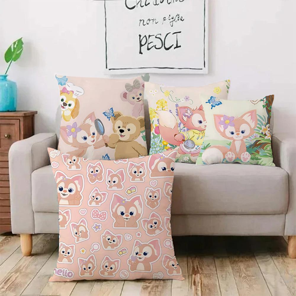 Hot Anime Bears - Duffys Pillow Covers Cartoon Sofa Decorative Home Double-Sided Printing Short Plush Cute Cushion Cover