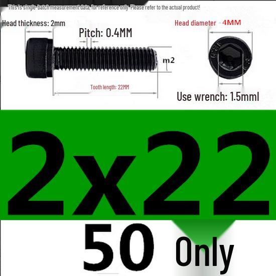 High-Strength Grade 12.9 Internal Hex Head Screws M1.4-M20