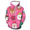 2026 Cross-border 3D Hot Digital Printed Women's Sweater Christmas Hooded Sweater Hot Sale Women's Clothing