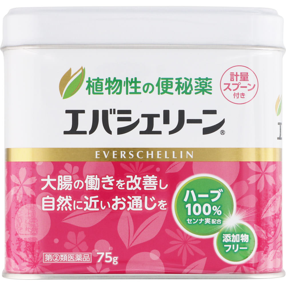 Evers Japan Evacherin 75g Herbal Medicine & Kampo Efficacy: - Constipation - Relief of the Following Symptoms Associated with Constipation: Rough Skin