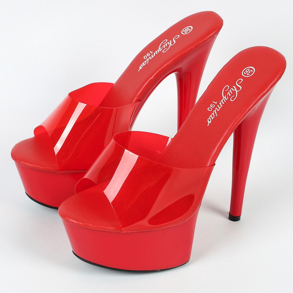 Autumn Nightclub Sex Women's Shoes Waterproof Table Roman Fish Mouth Lady Super High Heel LFD-8661-A79