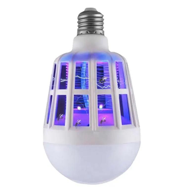220V E27 UV LED Mosquito Kill Lamp 9W Mosquito Kill Lamp 2 in 1 Mosquito Kill Lamp Bulb 9