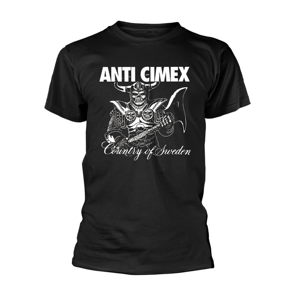 Anti Cimex COUNTRY OF SWEDEN Shirt Short Sleeve Black Unisex S-2345XL Unisex T-Shirt XL