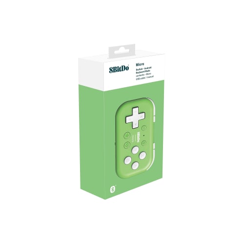 8BitDo Micro Bluetooth gamepad kapesní mini ovladač pro Switch, Android, Raspberry Pi, podporuje režim klávesnice (Zelená)