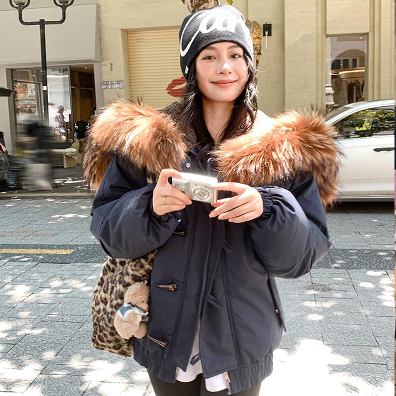 Podzim Zima Zahustit Teplá Parka Ženy Neformální Sladké Jednobarevné Velká kapsa Volná Kabát s kapucí Bundy Outwear