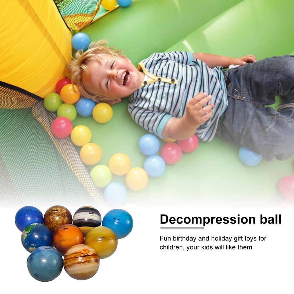 Solar System Bouncy Ball Ball Toy Moon Star Ball Printing Star Ball Earth Globe Ball Eight Planets
