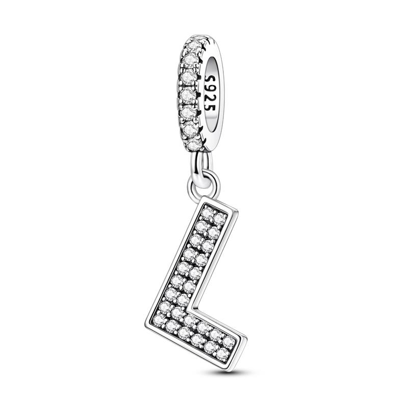 Neuer Kupferperlen-Anhänger 26 Buchstaben A-Z DIY-Name Geeignet für Original-Armband Schmuckherstellung für Damen