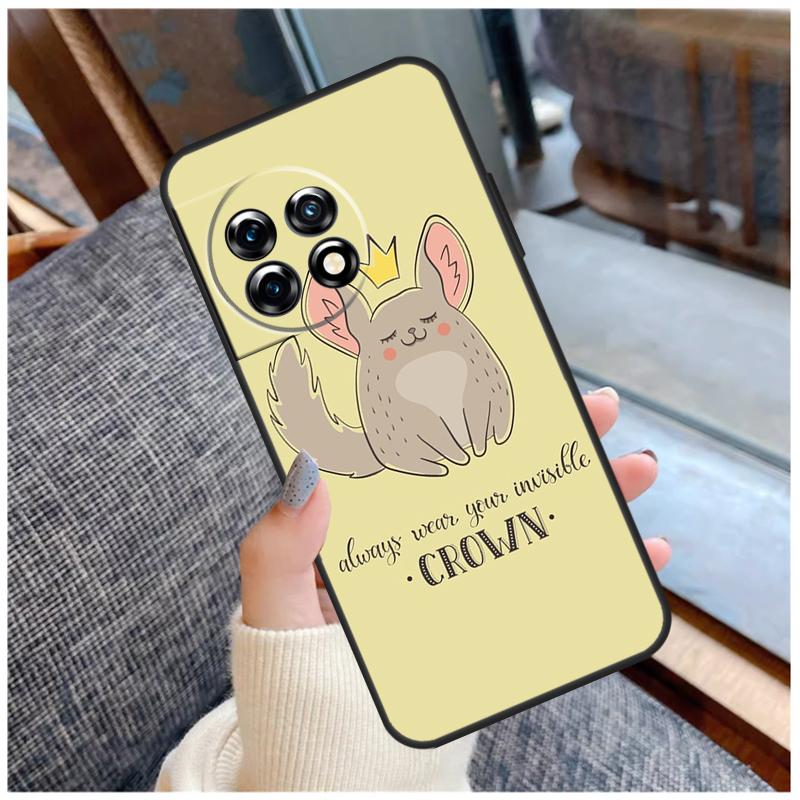 Cute Cartoon Chinchilla Case For OnePlus 13T 8T 10T 9 10 Pro 15 13 12 11 13R 12R Nord CE 5 2 3 4 Lite N20 N30 Coque