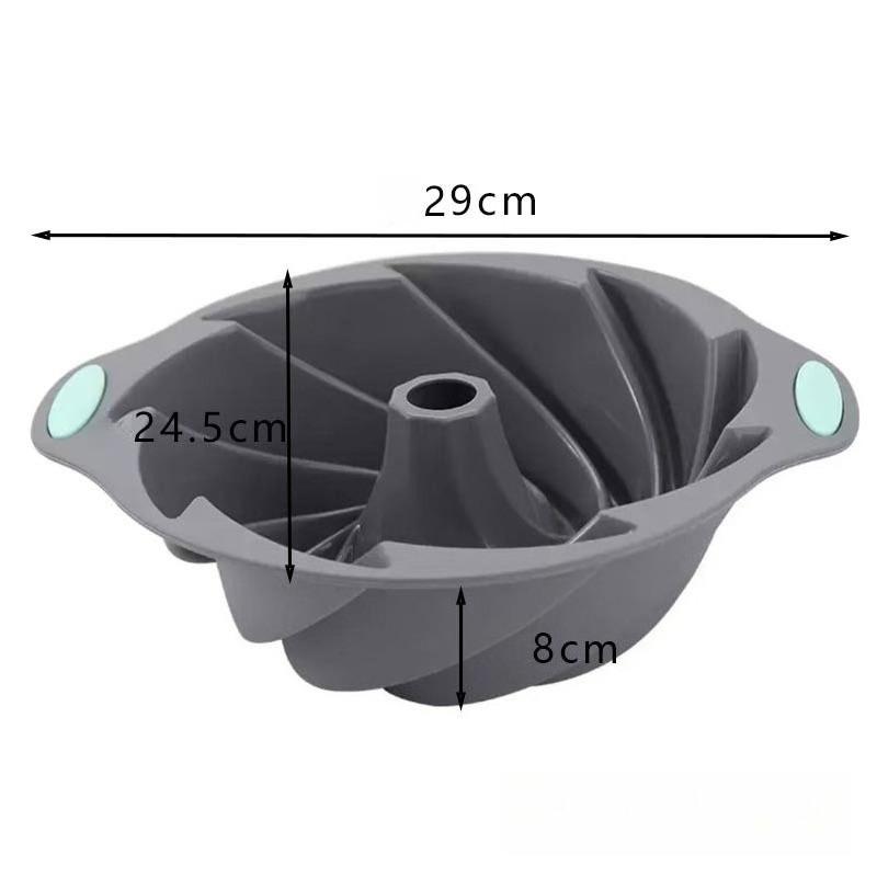 Silicone Hurricane Cake Mold High Temperature Resistant Household Oven Baking Pan Steamed Cake Mold Baking Tool