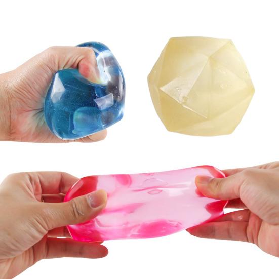 Square Shape Squeeze Toy, Sugar Slow Rising Stress Ball, Soft TPR Decompression Fidget for Anxiety Relief