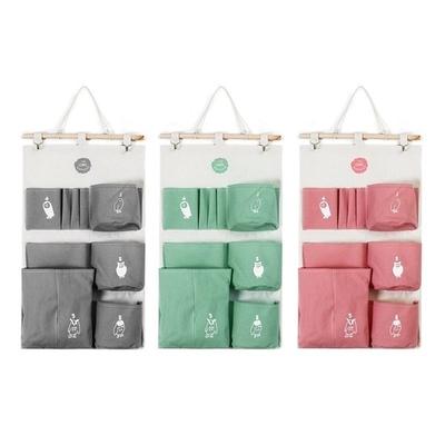 Sac de rangement mural pratique à 9 poches, organisateur de jouets, conteneur de décoration, pochette de poche