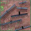 Manganese Steel Spiral Nail Rake with Wooden Handle