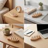 Wooden Gua Sha Comb with Steel Pins Relaxing Handheld for Adults, Body Massage, Home