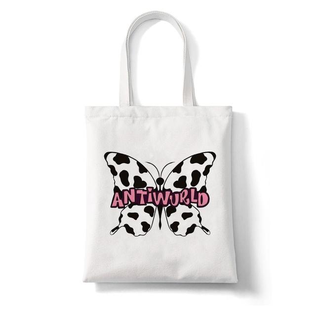 Frauen Shopper Ästhetische Mädchen Große Handtasche Tote Schulter Dame Tasche Blumen Tasche Harajuku Shopping Leinwand Tasche Schulter Dame Tasche