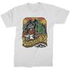 Herren Waylon Jennings Wüsten-T-Shirt Klein Weiß