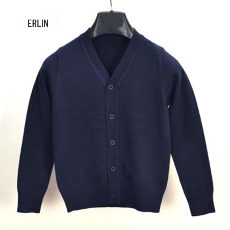 Autumn Korean Style Kids' Cardigan: Boys' Sweater & Girls' Long Sleeve School Uniform