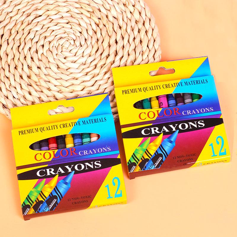 Children's Crayon Set - 6/8/12/24 Colors, Vibrant Oil Pastels for Painting and Doodling