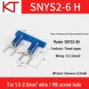 KT Keshitong Nylon Fork Terminal SNY1.25/2/3.5/5.5 with Copper Nose - National Standard Cold-Pressed Terminal
