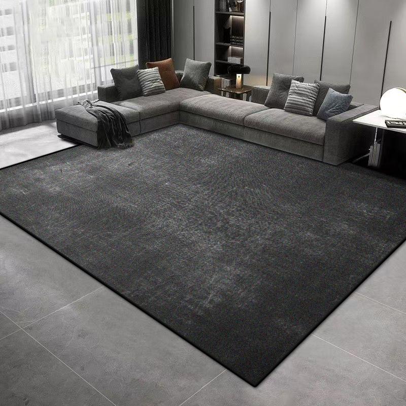 Modern Solid Color Carpet Luxury Bedroom Decoration Customizable Rugs Machine Washable Living Room Soft Fluffy Floor Mat Lounge