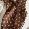 Korean Polka Dot Silk Scarf Ribbon for Women - 2025 Neck Tie Neckerchief