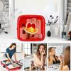 Makeup Organizer Bag With Zipper Christmas Portable Storage Organizer Cosmetic Pouch For Women Home Hotel Camping Business Trip