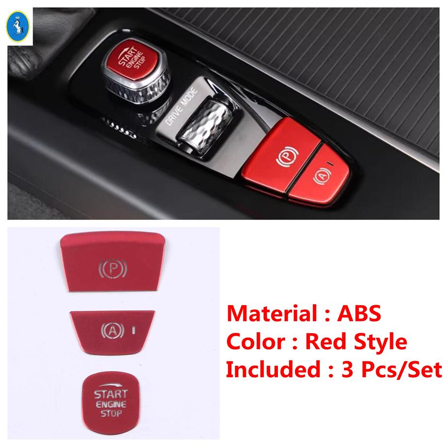 Metal START ENGINE STOP Button Sequin Decoration Cover Trim Car Styling Accessories Fit For Volvo XC60 S60 XC90 S90 V90